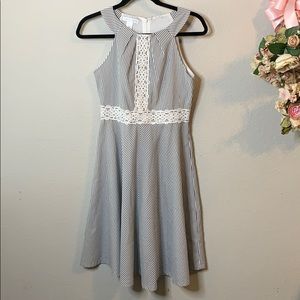 London Times Seer Sucker Striped Dress